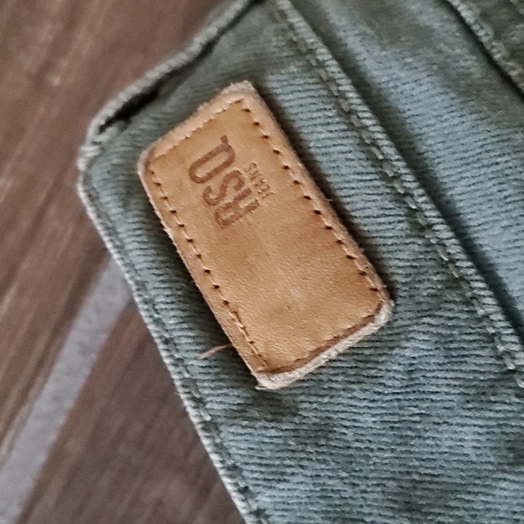 RSQ Distressed Olive Green Baja Ankle Raw Hem 7 - Picture 4 of 9